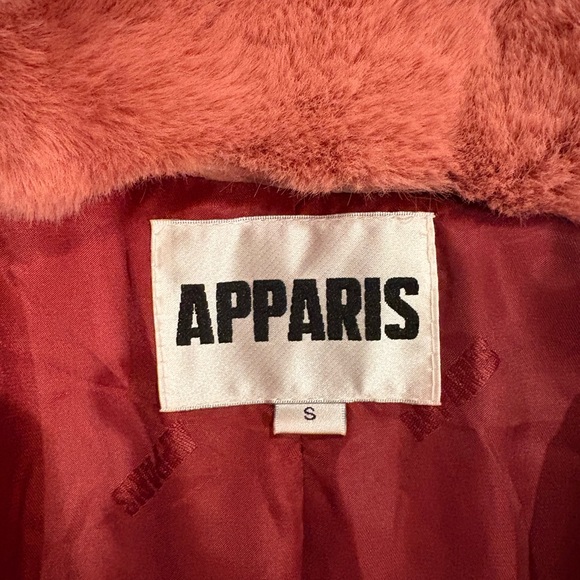 Apparis Women's Pink Faux Fur Jacket - Picture 3 of 4